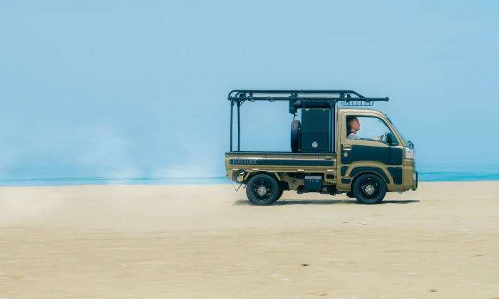 いすゞ×HARDCARGOコラボのエルフミオにダブルキャブが新登場!